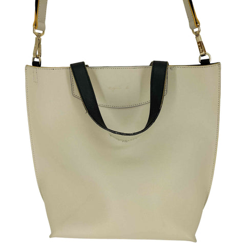 アニエスベー agnes b. 2way レザーショルダーバッグ レディース