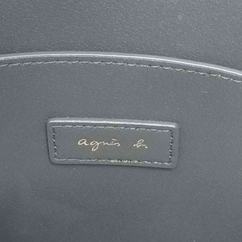 アニエスベー agnes b. 2way レザーショルダーバッグ レディース