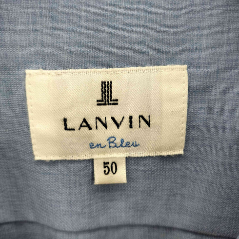 ランバンオンブルー LANVIN en Bleu 半袖 オープンカラーシャツ メンズ 50