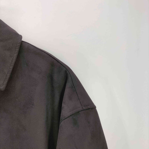 ザラ ZARA FAUX SUEDE QUILTED JACKET フェイクスエード キルティング ジャケット メンズ import:S