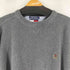 トミーヒルフィガー TOMMY HILFIGER ワンポイントロゴ刺繍 クルーネックコットンニット メンズ import:XL