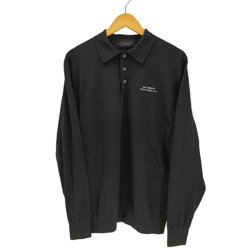 サタデーズニューヨークシティ Saturdays NYC 25AW LS Knit Polo ロングスリーブ ニット ポロ メンズ import:L
