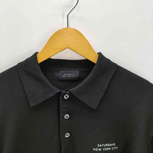 サタデーズニューヨークシティ Saturdays NYC 25AW LS Knit Polo ロングスリーブ ニット ポロ メンズ import:L