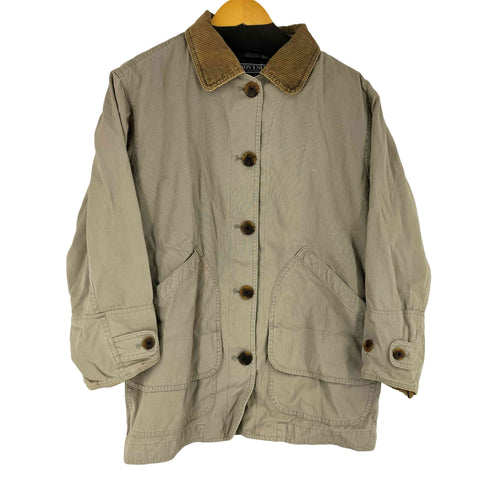 ランズエンド LANDS END 襟コーデュロイ ハンティングジャケット レディース import:S