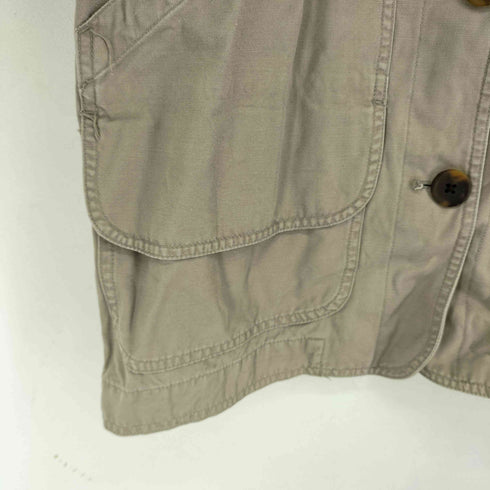 ランズエンド LANDS END 襟コーデュロイ ハンティングジャケット レディース import:S