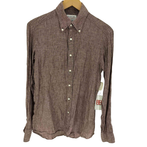 ブリッラペルイルグースト BRILLA per il gusto 日本製 L/S リネンシャツ メンズ