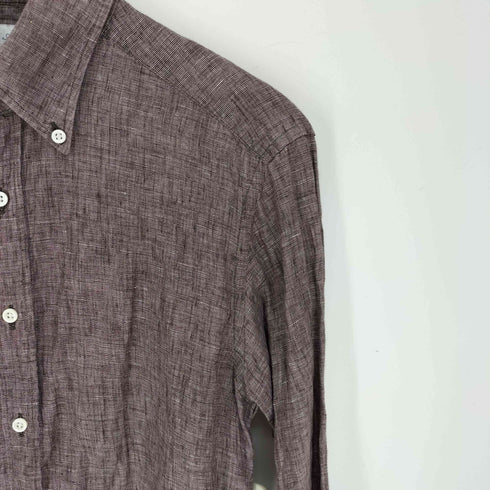 ブリッラペルイルグースト BRILLA per il gusto 日本製 L/S リネンシャツ メンズ