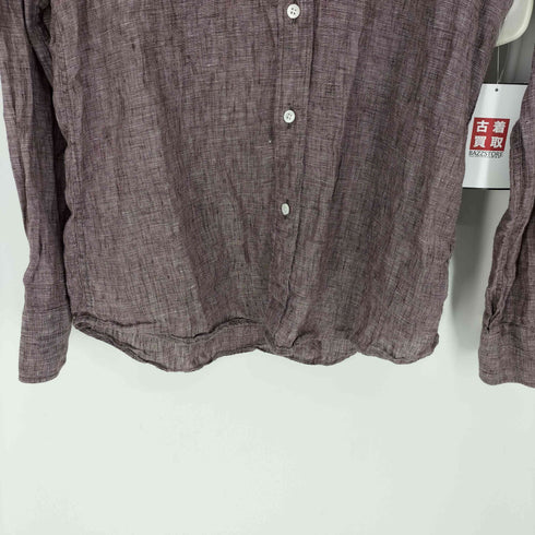 ブリッラペルイルグースト BRILLA per il gusto 日本製 L/S リネンシャツ メンズ