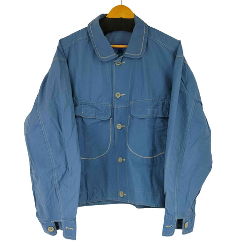 ステッチ加工 丸襟 ジャケット メンズ