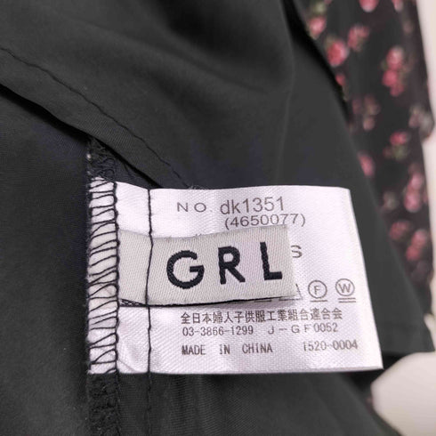 グレイル GRL イレヘムキャミソール花柄ミニワンピース レディース FREE