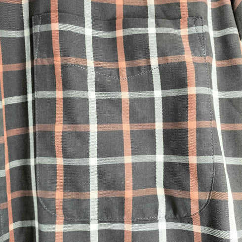 ハガークロージング HAGGAR チェック柄 L/S BDシャツ メンズ import:L