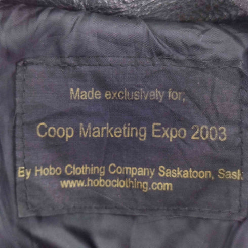 COOP MARKETING EXPO レザー切替 ウールスタジャン メンズ