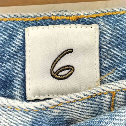 ロクビューティーアンドユースユナイテッドアローズ 6 BEAUTY & YOUTH UNITED ARROWS timemachine ハイウエストテーパードデニムパンツ レディース 28
