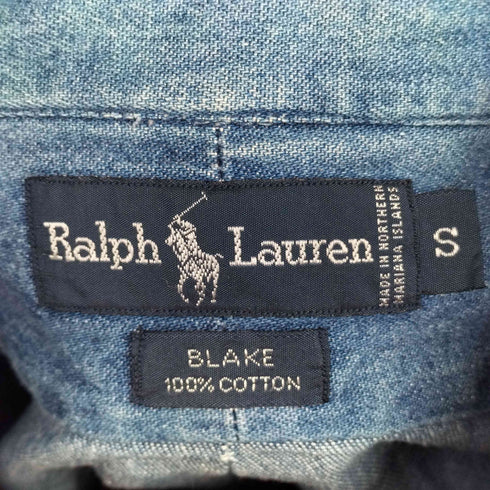 ラルフローレン RALPH LAUREN BLAKE スモールポニー刺繍 デニムシャツ メンズ JPN:S