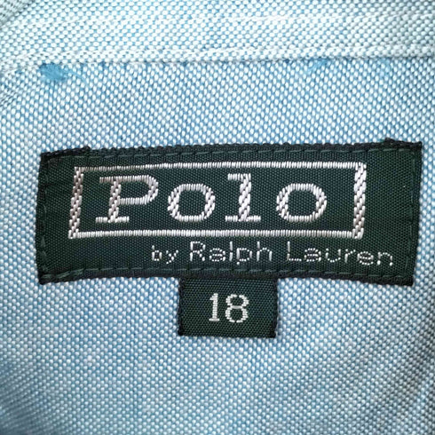 ポロバイラルフローレン Polo by RALPH LAUREN スモールポニー刺繍 L/S BD シャツ レディース 18
