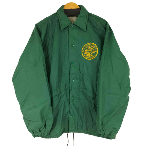 プラジャック Pla-Jac 80S MADE IN USA フロントプリント コーチジャケット メンズ import:L