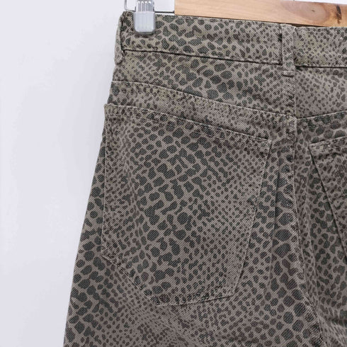 ザラ ZARA アニマル柄 デニムパンツ メンズ JPN:2