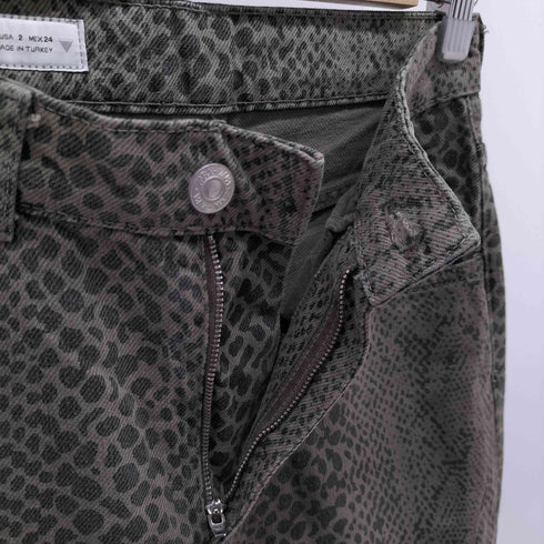 ザラ ZARA アニマル柄 デニムパンツ メンズ JPN:2