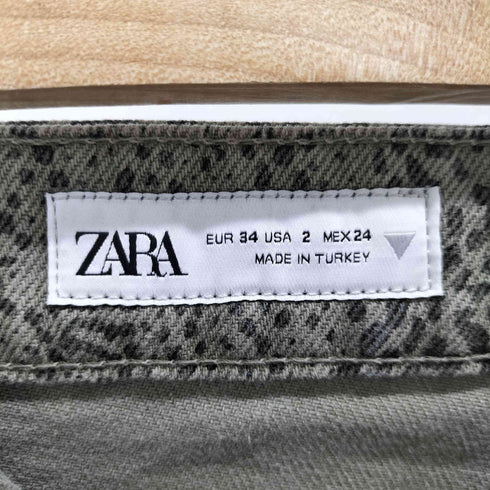 ザラ ZARA アニマル柄 デニムパンツ メンズ JPN:2