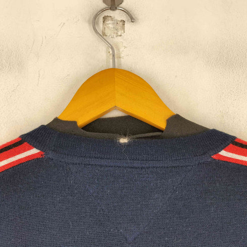 トミーヒルフィガー TOMMY HILFIGER ワンポイントロゴ刺繍 クルーネックニット メンズ import:M