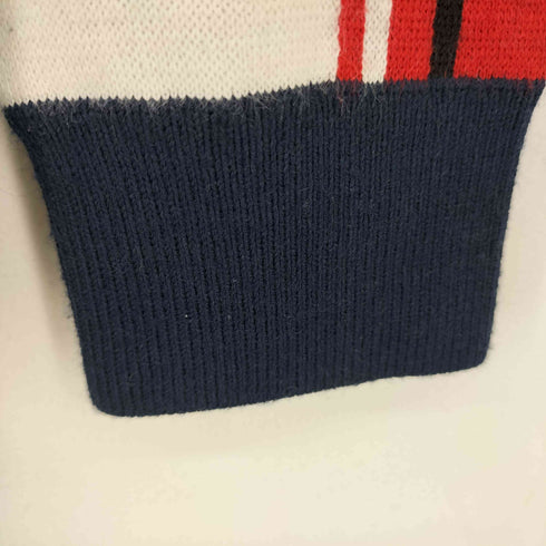 トミーヒルフィガー TOMMY HILFIGER ワンポイントロゴ刺繍 クルーネックニット メンズ import:M