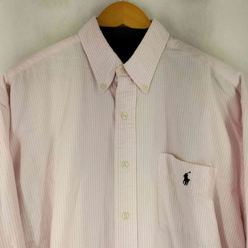 ラルフローレン RALPH LAUREN BIG SHIRT スモールポニー刺繍 L/S BD ストライプ シャツ メンズ JPN:L