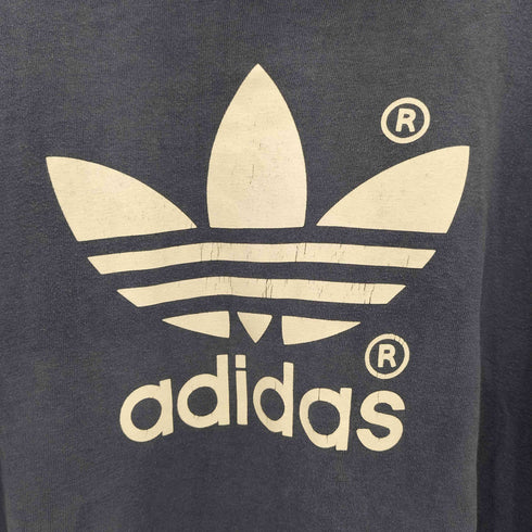 アディダス adidas 90S 万国タグ フロントプリント ロングスリーブ Tシャツ メンズ M