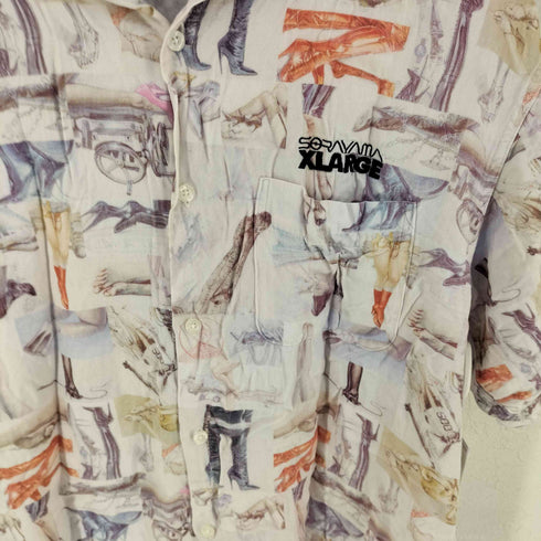 エクストララージ XLARGE SORAYAMA S/S RAYON SHIRT オープンカラーシャツ メンズ L