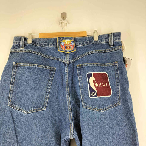 JEFF HAMILTON ワッペン刺繍 バギーデニム メンズ JPN:42