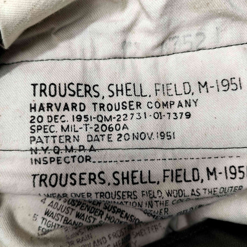 ユーエスアーミー U.S. ARMY 50S M-51 フィールドカーゴパンツ メンズ JPN:M