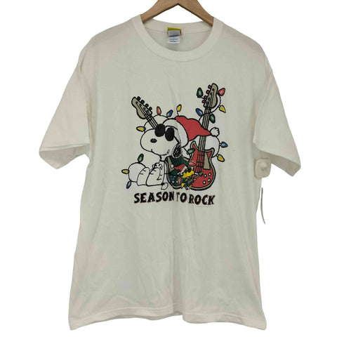 ピーナッツ PEANUTS 00s キャラクタープリント クルーネック カットソー クリスマス メンズ import:L