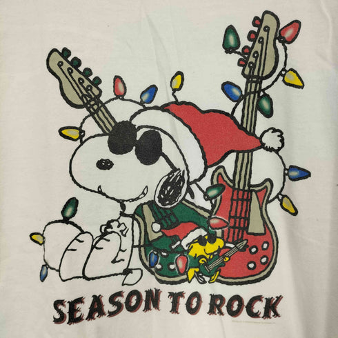 ピーナッツ PEANUTS 00s キャラクタープリント クルーネック カットソー クリスマス メンズ import:L