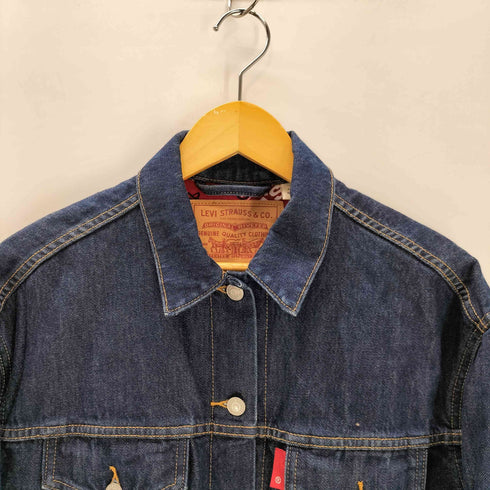 リーバイス Levis 40周年記念モデル 裏地ペイズリー バンダナ 3rd デニム トラッカー ジャケット 濃絹 メンズ import:XS