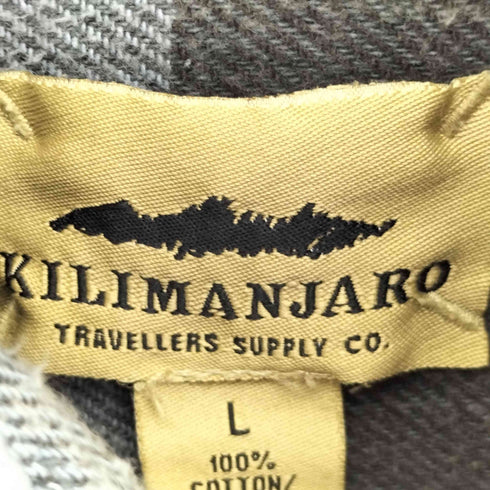 KILIMANJARO パキスタン製 チェック柄 フランネルシャツ メンズ import:L