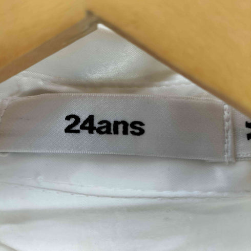 24ans ギミック デザイン S/S サテン シャイニー シャツ レディース FREE