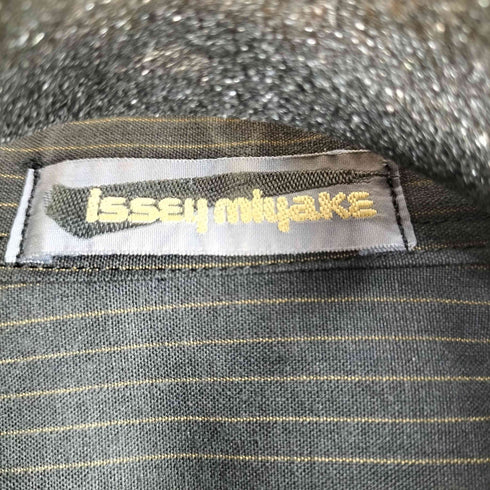 イッセイミヤケ ISSEY MIYAKE 80S 筆タグ ストライプ L/S シャツ メンズ