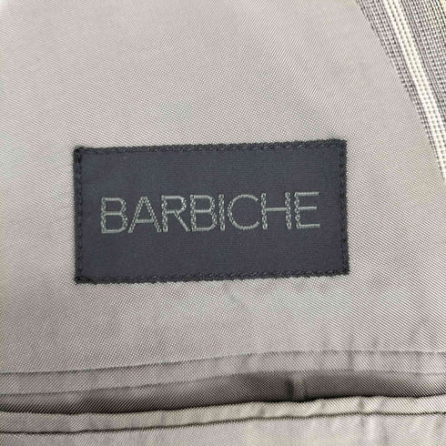 BARBICHE ウール ストライプ背抜きテーラードジャケット メンズ 48