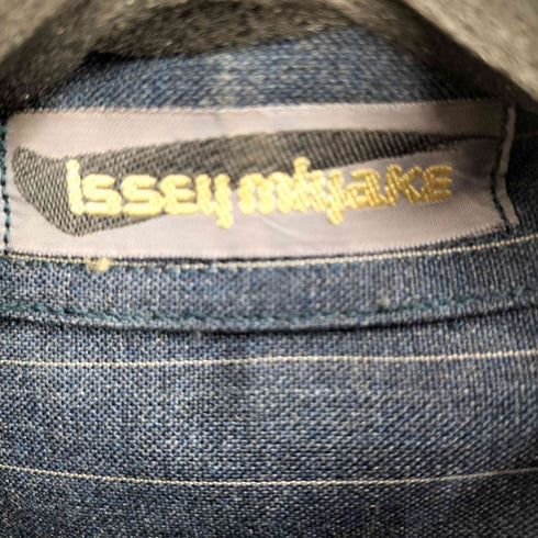 イッセイミヤケ ISSEY MIYAKE 80S 筆タグ ストライプ L/S シャツ メンズ