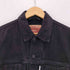 リーバイス Levis ブラック デニムトラッカージャケット メンズ import:M