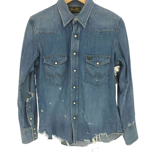 ラングラー Wrangler カットオフ デニム ウエスタン シャツ メンズ import:S