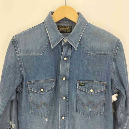 ラングラー Wrangler カットオフ デニム ウエスタン シャツ メンズ import:S