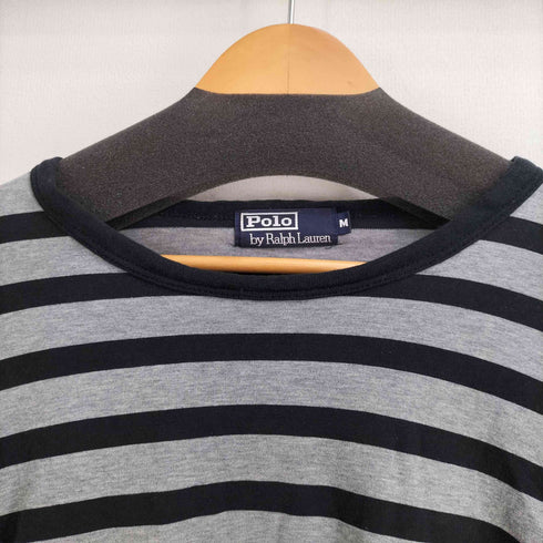 ポロバイラルフローレン Polo by RALPH LAUREN 裾スモールポニー刺繍 ボーダー L/S カットソー メンズ import:M