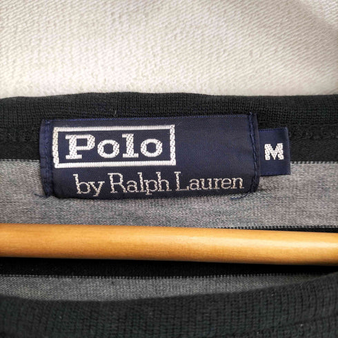 ポロバイラルフローレン Polo by RALPH LAUREN 裾スモールポニー刺繍 ボーダー L/S カットソー メンズ import:M
