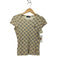 バーバリーブルーレーベル BURBERRY BLUE LABEL ノバチェック ホース刺繍 クルーネック S/S Tシャツ レディース JPN:38