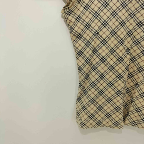 バーバリーブルーレーベル BURBERRY BLUE LABEL ノバチェック ホース刺繍 クルーネック S/S Tシャツ レディース JPN:38