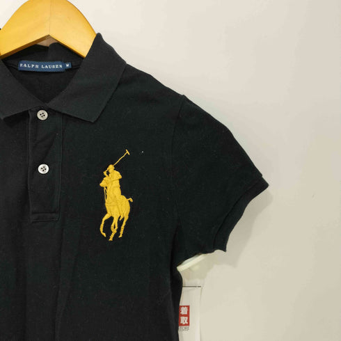 ラルフローレン RALPH LAUREN ビッグポニー 刺繍 ピケ 鹿の子 S/S ポロシャツ レディース import:M