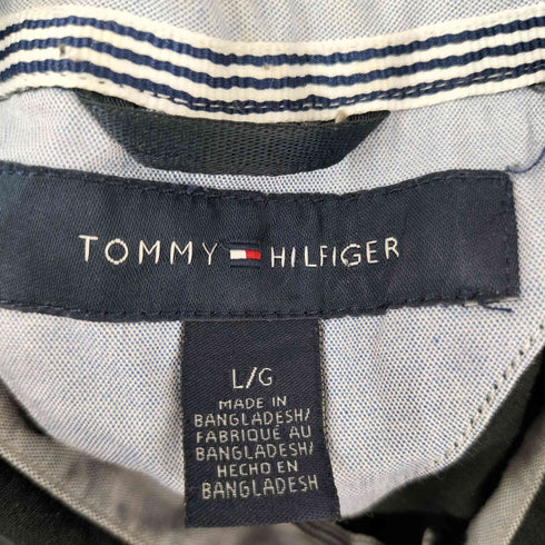 トミーヒルフィガー TOMMY HILFIGER ロゴ刺繍 L/S BDシャツ メンズ import:L