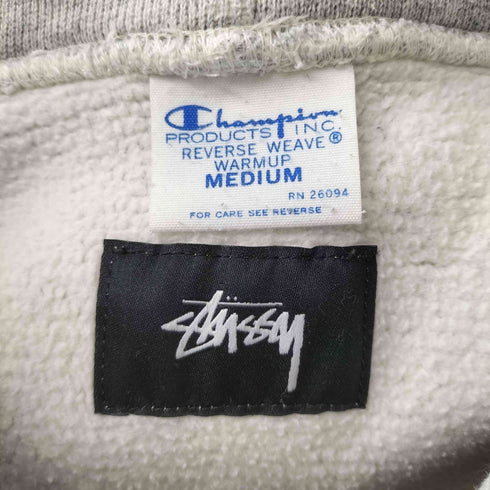 ステューシー Stussy REVERSE WEAVE フロントパイル刺繍プルオーバーパーカー メンズ M