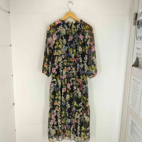 ザラ ZARA 花柄マキシワンピース レディース S