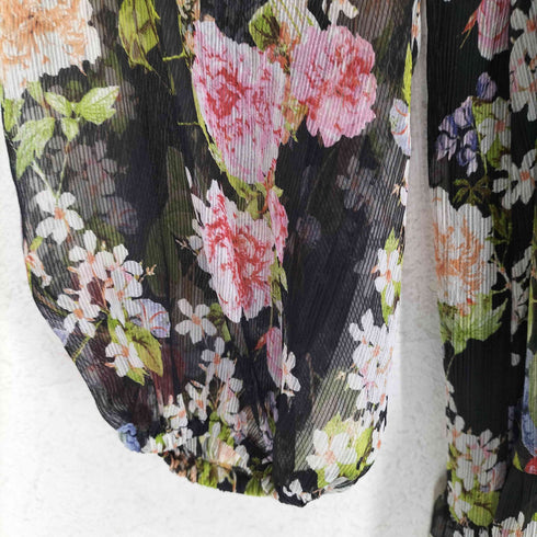 ザラ ZARA 花柄マキシワンピース レディース S